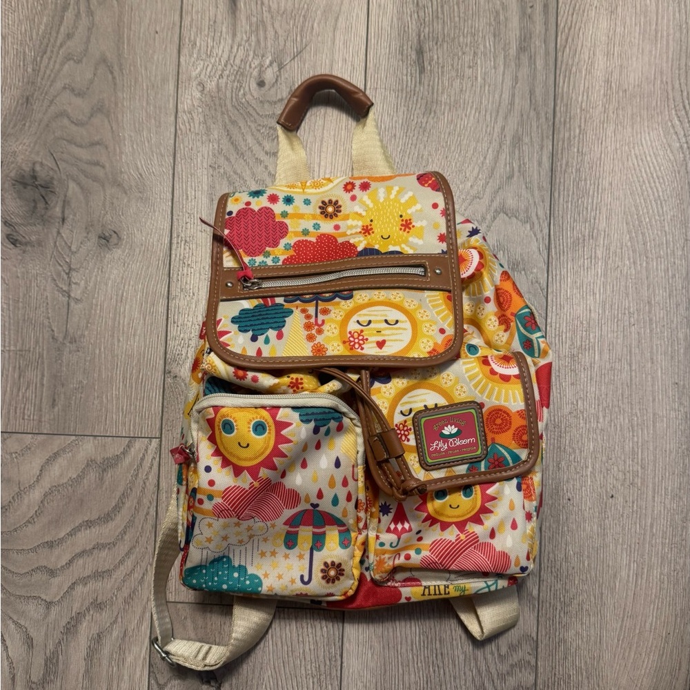 Lily Bloom “Here Comes the Sun” Eco Mini Backpack 🌞 | Recycled Fabric